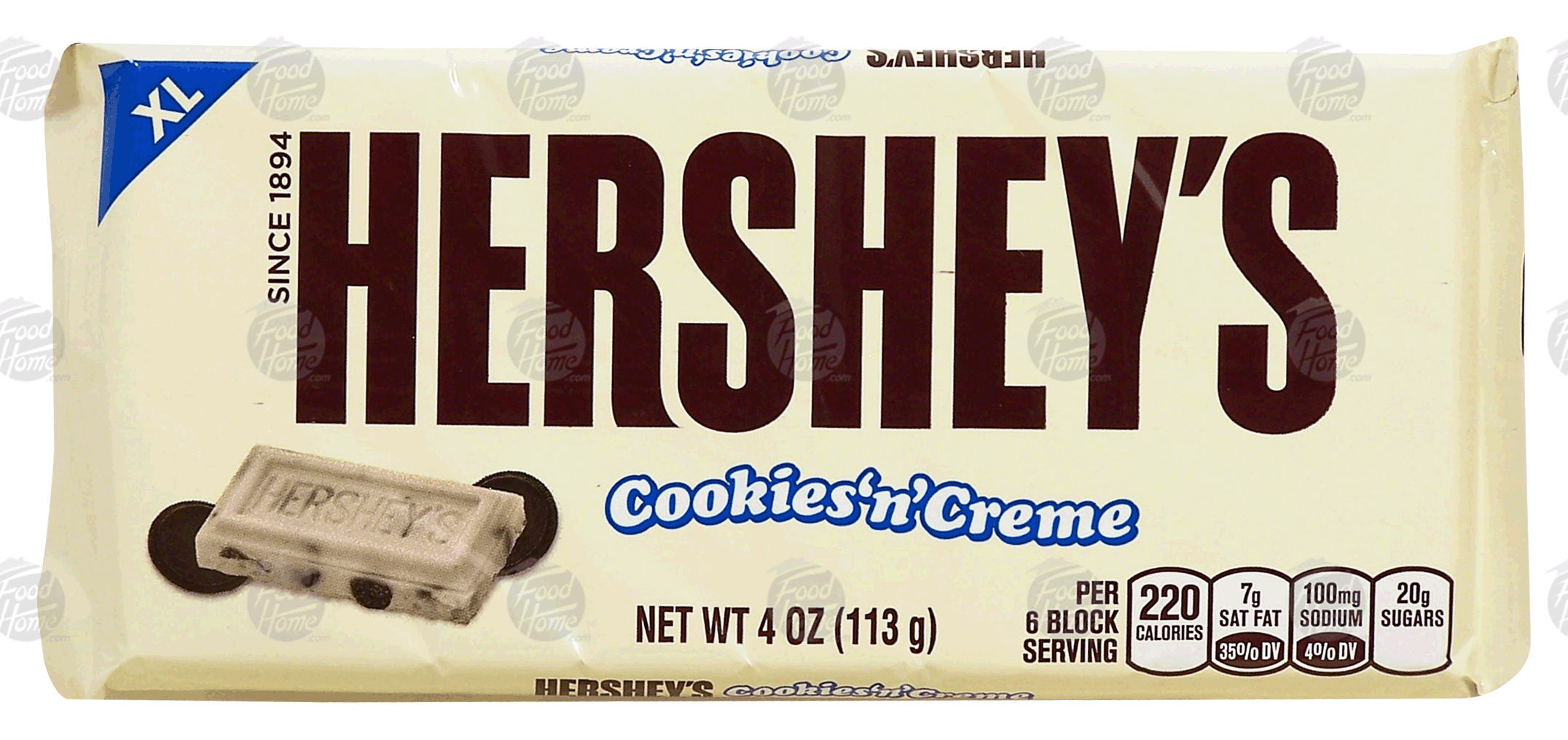 Hershey's Cookies 'n' Creme large candy bar Full-Size Picture